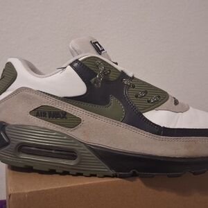 Nike Air Max Men's Sneakers - Olive, Black, and White